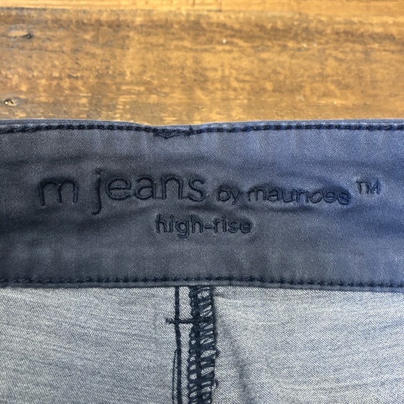 Maurices High Rise Navy/grey jeans - Picture 4 of 6